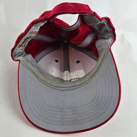 Ohio State Buckeyes Hat Mens One Size Red Adjustable Cap Embroidered OSU Cotton - Picture 8 of 11
